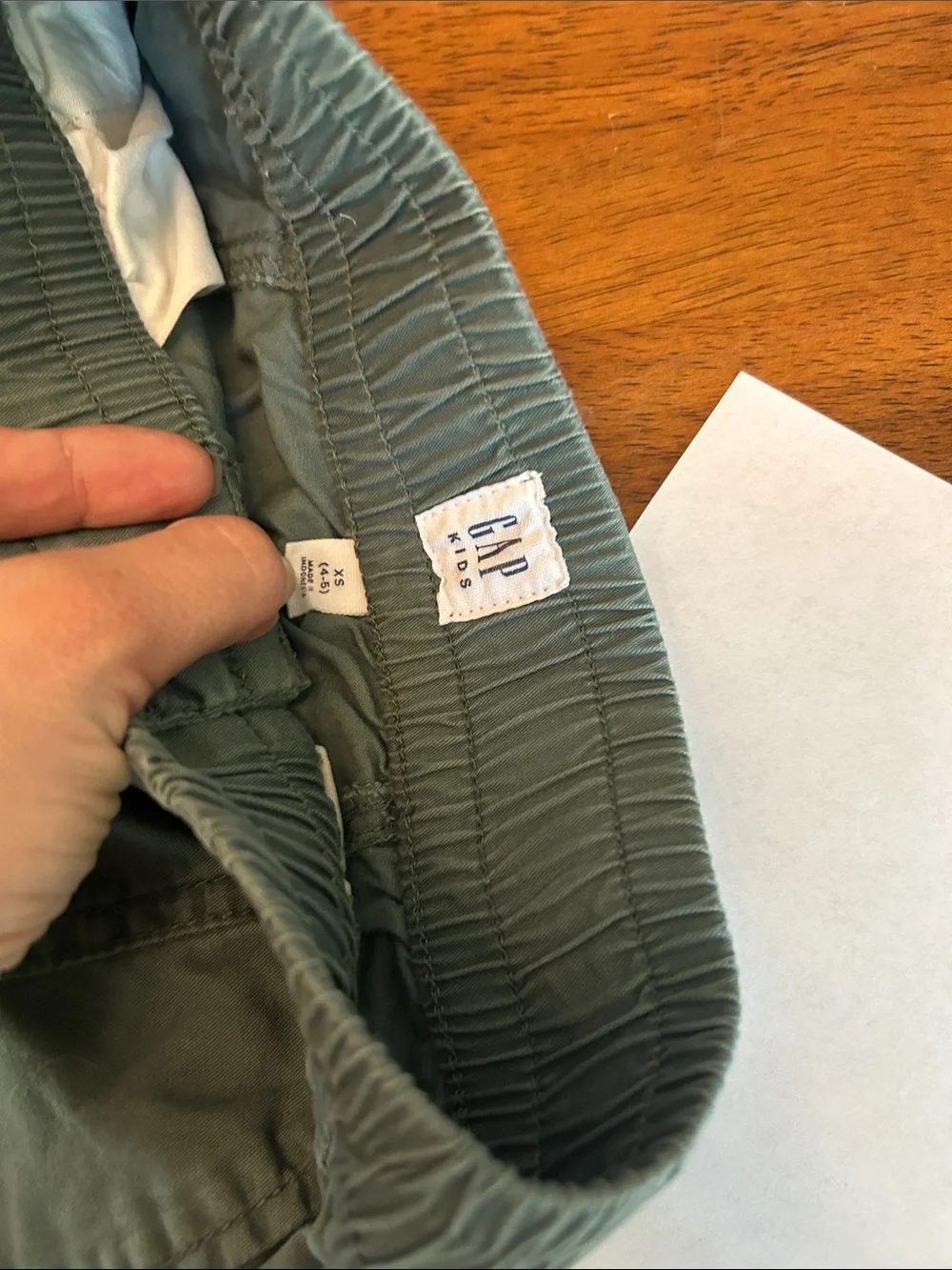 GAP Kids Olive Green Wide Leg Cargo Pants | Girls XS 4-5 Utility Pants